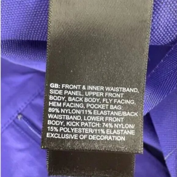 The North Face purple and black stretchy hiking pants Womens Size 8 NWOT - Picture 7 of 7